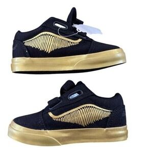 Vans Sneakers x Harry Potter Golden Snitch Black Toddler 7.5 Special Edition New